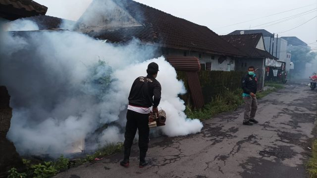 Tekan Kasus DBD, Kelurahan Panjer Laksanakan Foging Fokus Wilayah
